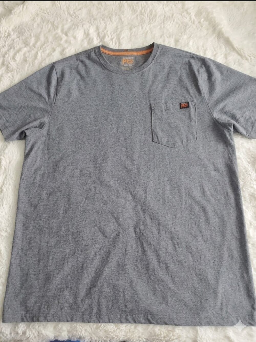 Timberland PRO Men's T-Shirt XXL Grey Pocket Tee Short Sleeve Work